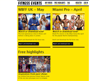 Tablet Screenshot of fitnessevents.com